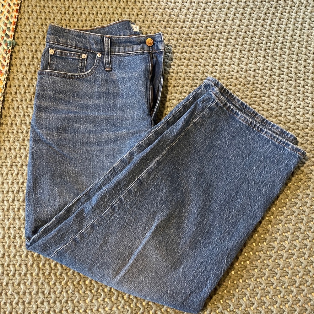 Perfect vintage wide leg crop jeans